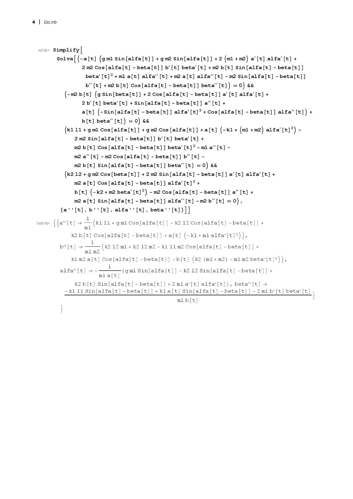 Mathematica derivation, page 4 of 4